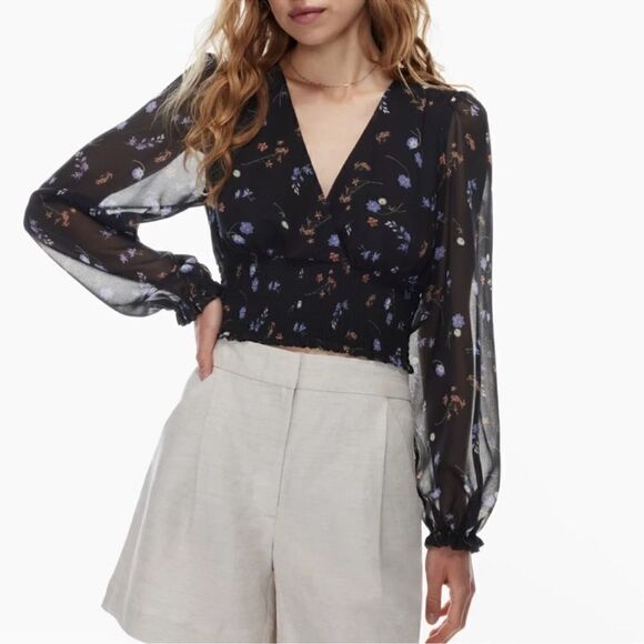 NWT Aritzia Wilfred Wistful Genoa blouse size XXS - Picture 1 of 12